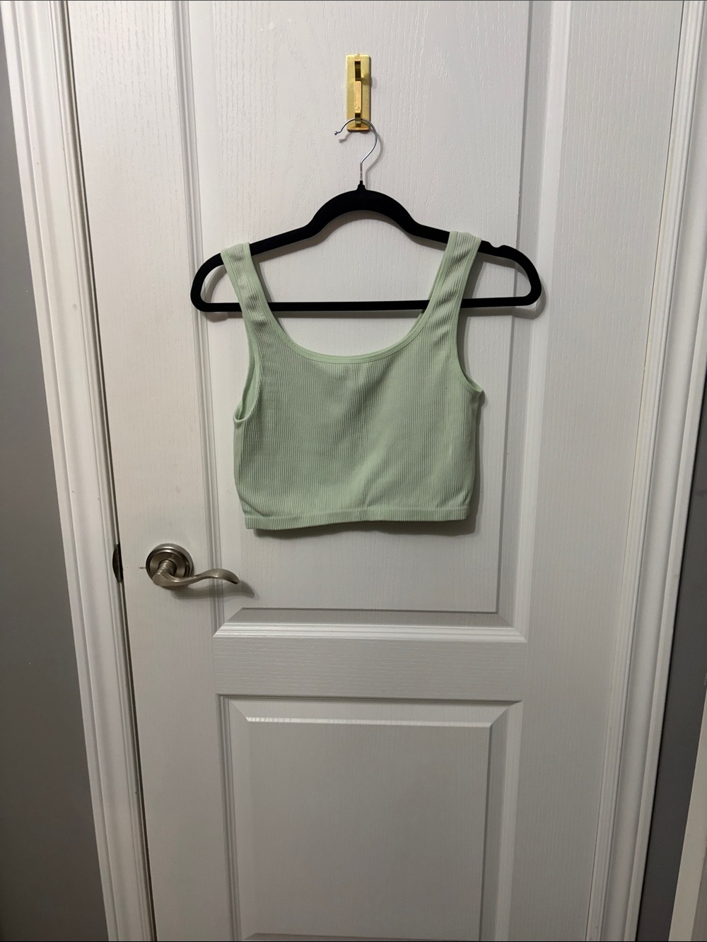 Ardene Light Mint Ribbed Scoop Crop Tank